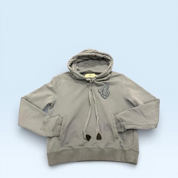 Coach Tops - Coach Hoodie Cropped Washed Blue